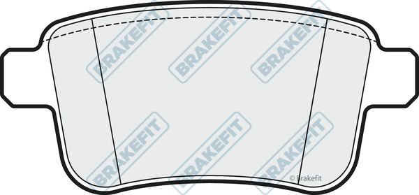 APEC BRAKING stabdžių trinkelių rinkinys, diskinis stabdys PD3246